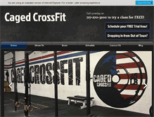 Tablet Screenshot of cagedcrossfit.com